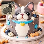 A charming French Bulldog puppy sitting on a carpet with a curious and slightly tilted head, looking up with big expressive eyes. The background shows part of a couch and a person's leg, keeping the focus on the adorable pup.