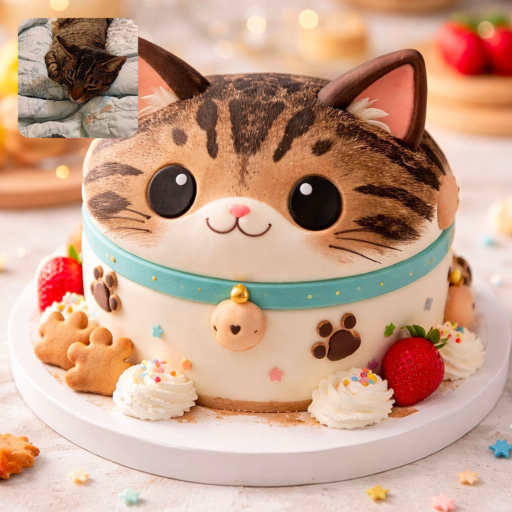 A cozy tabby cat is nestled comfortably on a soft, patterned quilt, eyes half-closed in ultimate relaxation mode, blending perfectly with the muted tones of the bedding.