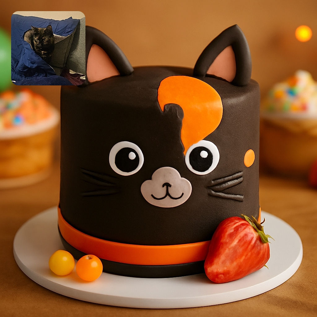 A cozy tortoiseshell cat snugly wrapped in a blue blanket, peeking out with curious eyes from a comfy couch setup, surrounded by soft textures and a star-patterned fleece in the foreground.