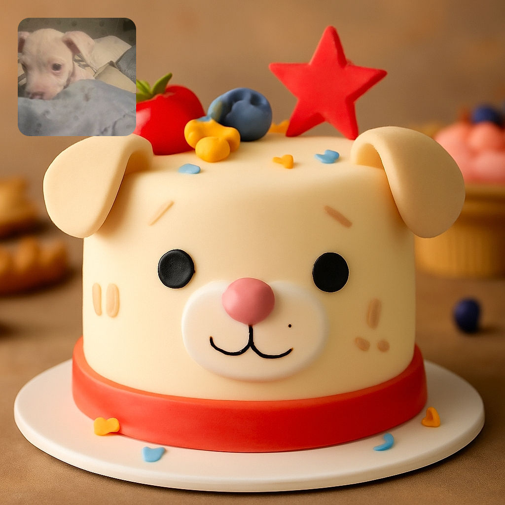 A blurry close-up of a small white puppy peeking over a blue blanket, with soft lighting and a cozy bed background, giving a sleepy and curious vibe.