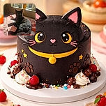 A sleek black cat lounges on a soft pink blanket bathed in warm sunlight streaming through a nearby window. The cat's eyes gleam with curiosity, and the cozy indoor setting is complemented by a container of disinfectant wipes and a small radio on the windowsill.