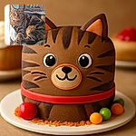 A regal tabby cat lounges comfortably on a cozy cat tree by the window, basking in the soft natural light with a slightly smug expression as if it owns the place.