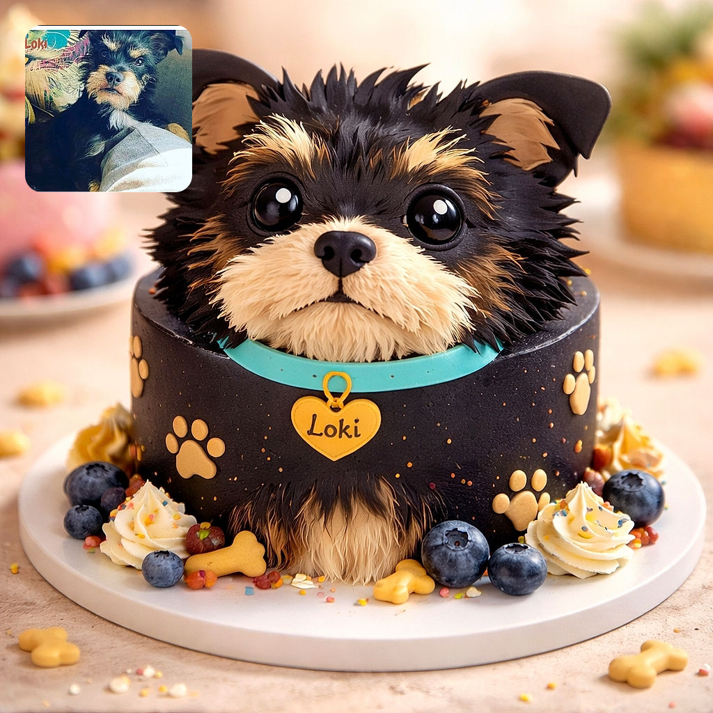 A scruffy little dog with expressive eyes lounges on a couch, looking directly at the camera with a curious yet chill vibe. The background features a colorful pillow with an artistic design, and the name 'Loki' is playfully overlaid in orange text, adding a personal touch to this cozy snapshot.