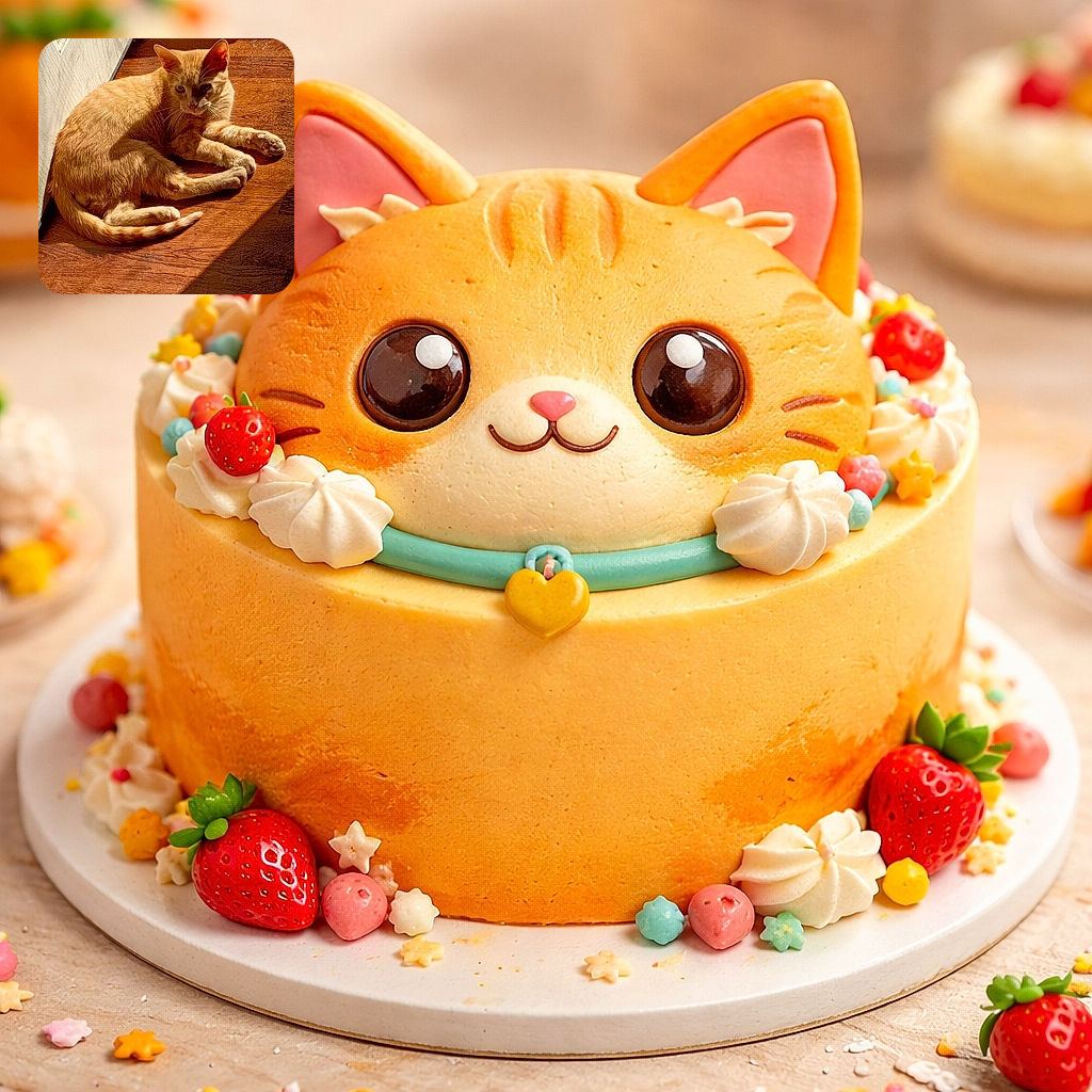 A sun‑soaked orange tabby sprawled on the hardwood like it owns the place — one ear alert, whiskers catching the light, and a dramatic shadow for added mystery. Clearly plotting world domination between naps.