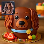 A long-haired dachshund lounges elegantly on a dark couch, its expressive eyes and silky fur stealing the spotlight with a regal yet relaxed vibe.