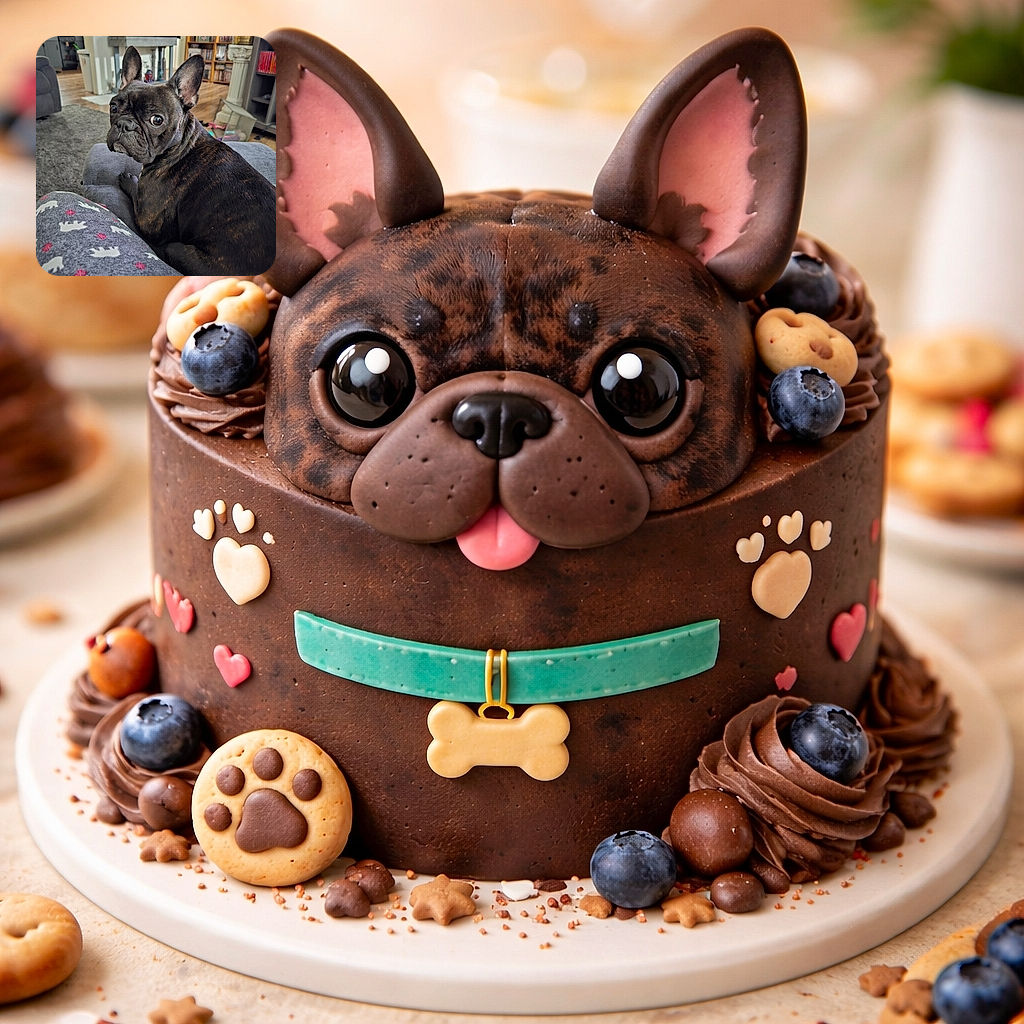 A suspiciously adorable brindle French bulldog gives the camera side-eye like it just heard you mention snacks — big bat ears up, shiny eyes locked, and a cozy human in patterned pajamas serving as the perfect couch perch.