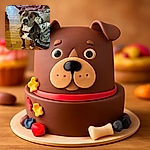 A charming dog with a curious expression sits attentively on a wooden floor next to a cozy pile of blankets, looking like it just heard the word 'treat'. The warm indoor lighting adds a homey vibe to the slightly blurry but heartfelt snapshot.