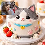 An adorable gray and white kitten gazes curiously at the camera, nestled comfortably against a cozy textured fabric background with a hint of a red cloth nearby.