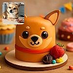 A charming small dog lounges on a carpet, eyes gleaming with curiosity and mischief, as it guards a twisted chew treat like a prized treasure in a cozy home setting.