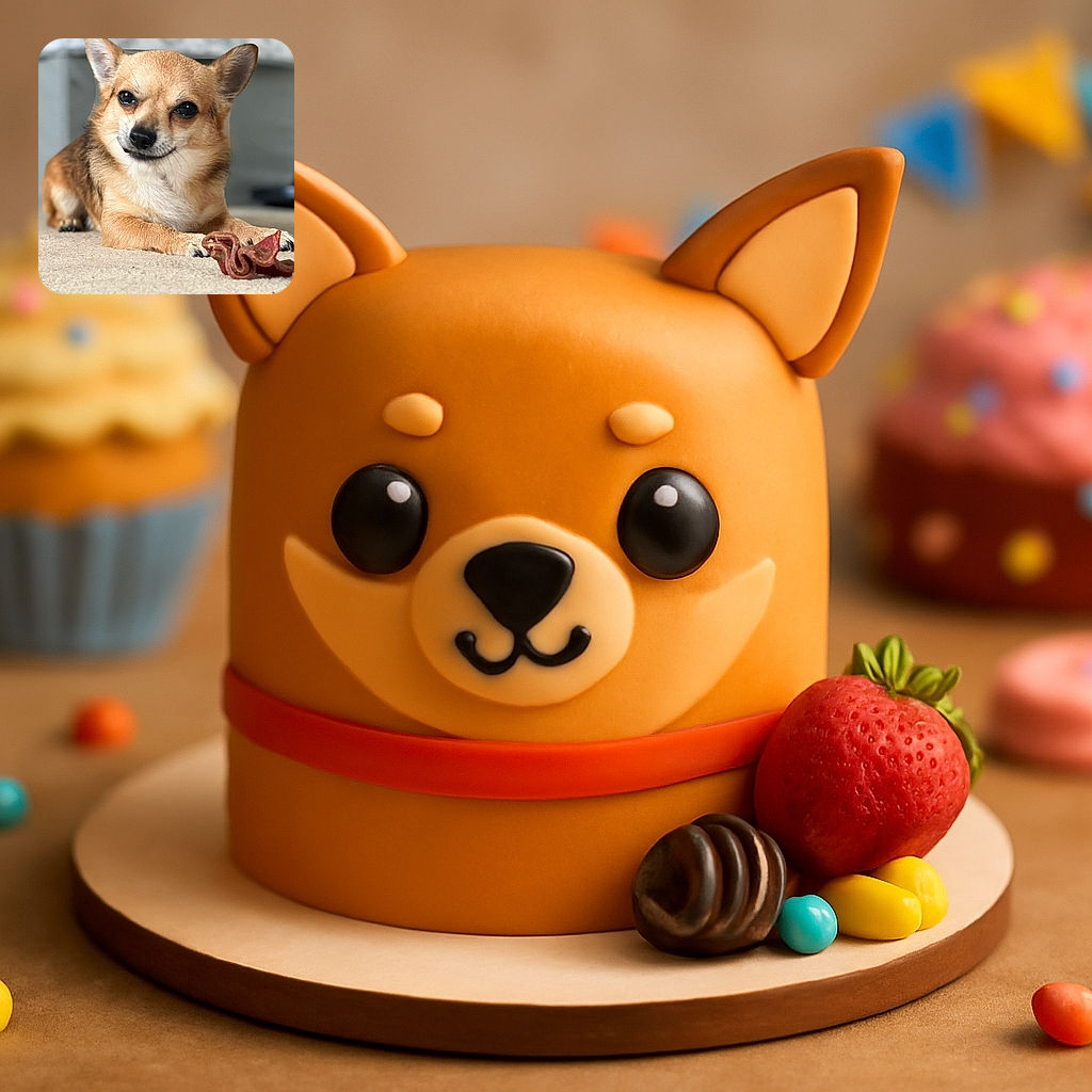 A charming small dog lounges on a carpet, eyes gleaming with curiosity and mischief, as it guards a twisted chew treat like a prized treasure in a cozy home setting.