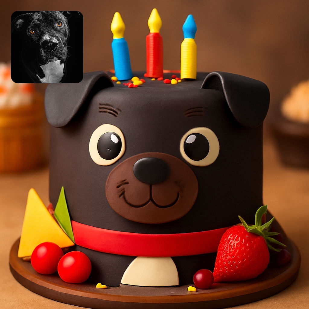 A stunning close-up portrait of a black dog with striking amber eyes, water droplets glistening on its fur against a pitch-black background, creating a dramatic and captivating image.