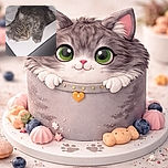 A fluffy gray cat with striking green eyes is lounging on a white bathroom sink, looking both relaxed and a little unimpressed, while the shiny faucet and soap dispensers add a touch of everyday bathroom charm.