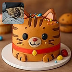 A cozy tabby cat is peacefully napping on a fluffy light blue blanket, with its paws tucked in and eyes closed, surrounded by soft textures and a calm atmosphere.