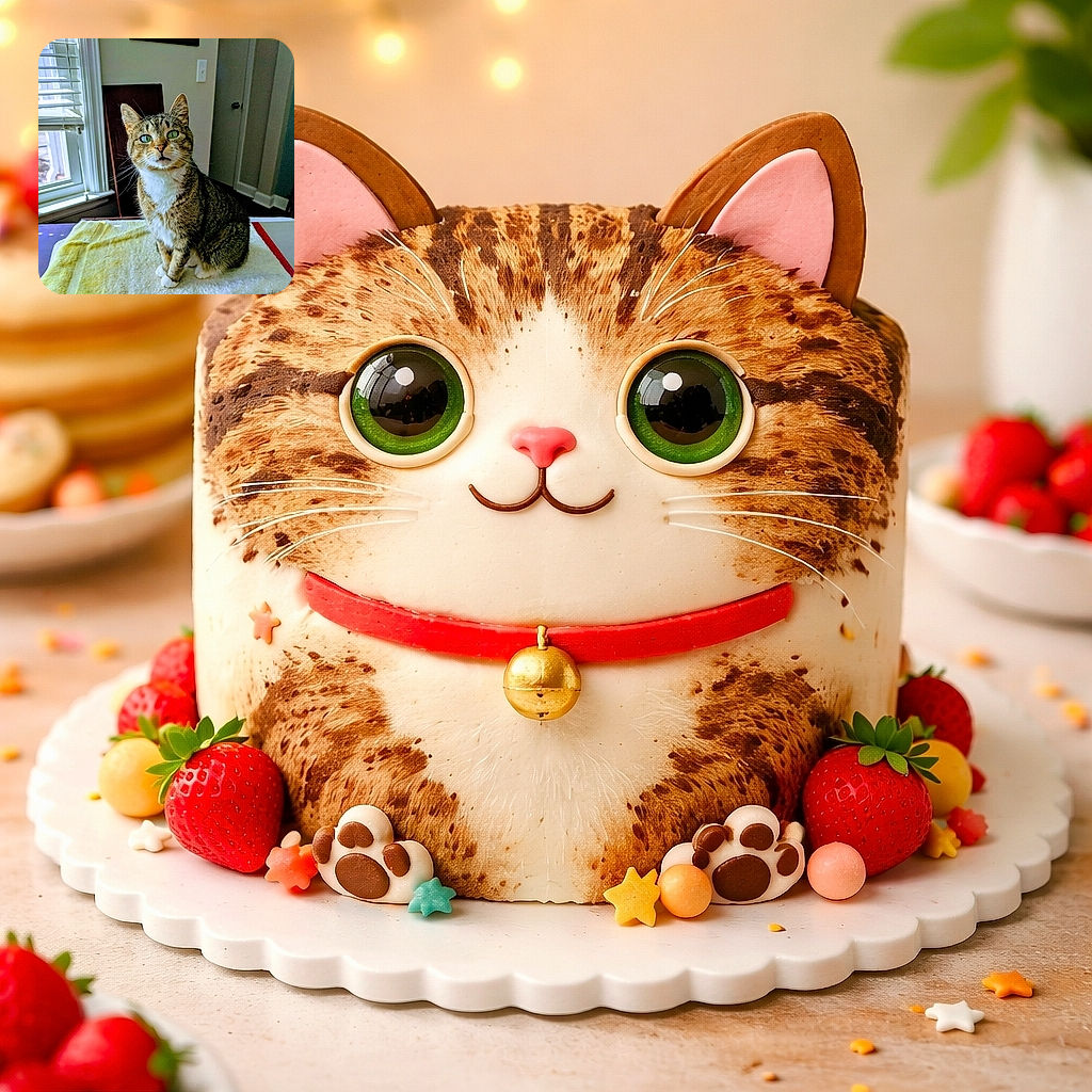 A dignified tabby sitting on a towel like it's holding court, green eyes locked on you with equal parts curiosity and accusation — probably wondering where the treats are.