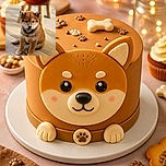 An irresistibly fluffy Shiba Inu puppy sits proudly on a wooden floor, looking like it has just been promoted to CEO of the chair legs behind it. Its serious little expression says treats are due immediately.