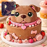 A serious-looking dog sporting a studded pink collar and a harness with reflective strips, sitting inside a vehicle with a focused gaze out the window, ready for an adventure or a drive.