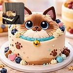 A fluffy, wide-eyed cat has claimed the keyboard as its throne — sitting like a serious composer mid-concerto while the curtain provides a dramatic backdrop. It looks ready to drop a purr-worthy hit single or demand treats between takes.