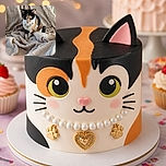 A stylish calico cat sits proudly in a luxurious fleece blanket fort, wearing a necklace like a tiny monarch who has just summoned the royal snuggle staff. The warm light and cozy textures make the scene feel soft, calm, and delightfully regal.