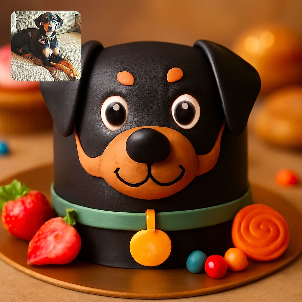 A sleek black and tan dog lounges regally on a textured beige couch, striking a pose of ultimate relaxation with its front paws crossed like a canine aristocrat.