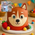 A striking close-up of a husky with mesmerizing heterochromatic eyes—one icy blue and the other warm brown—sitting attentively on a patchy grassy ground, looking like a furry guardian of the backyard.