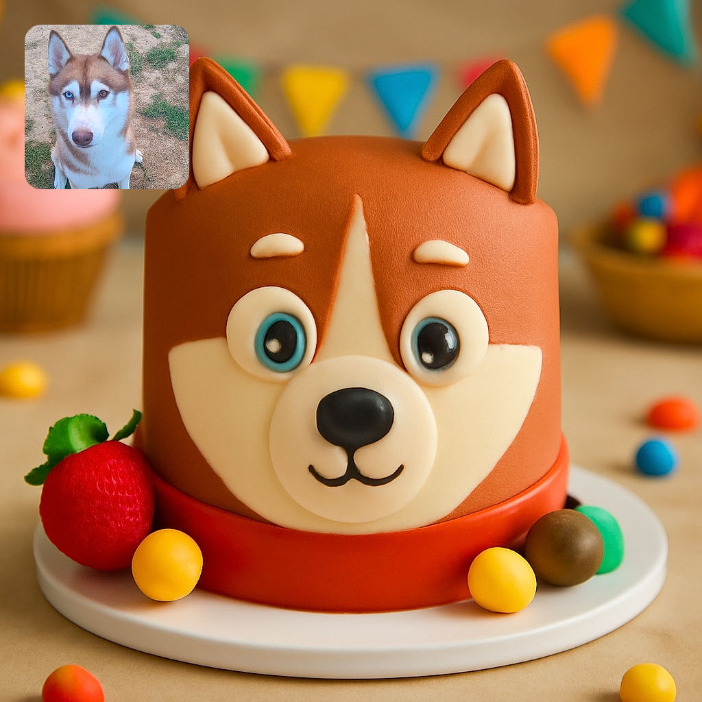 A striking close-up of a husky with mesmerizing heterochromatic eyes—one icy blue and the other warm brown—sitting attentively on a patchy grassy ground, looking like a furry guardian of the backyard.