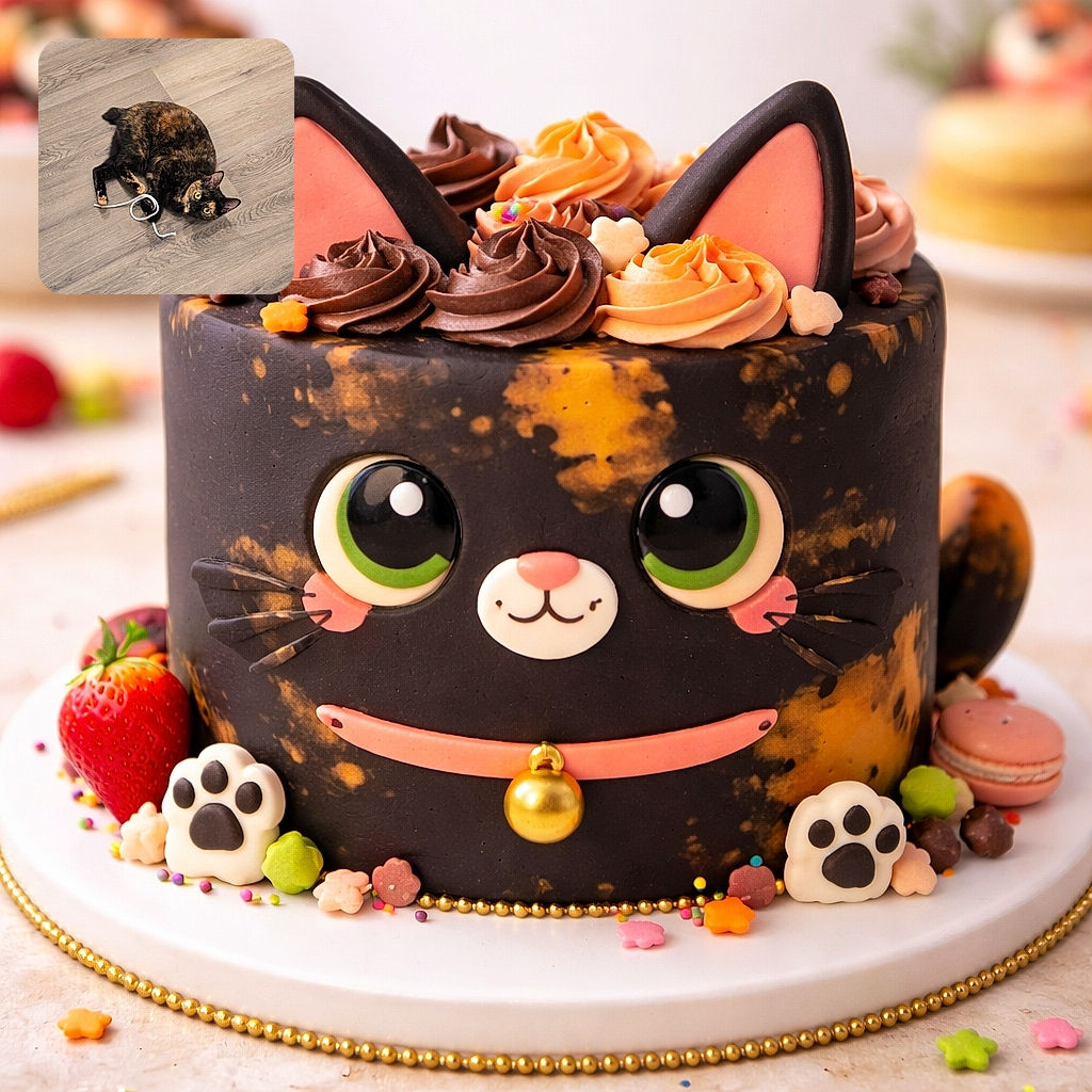 A charming tortoiseshell cat is sprawled on a wooden floor, mesmerized by a white shoelace that it playfully clutches with its paws, eyes wide and curious.