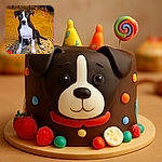 Two dogs chill indoors on a carpet with one sitting attentively in the foreground and the other sniffing around in the background near some furniture and a fan. The cozy room vibe is complete with a colorful patterned rug, an orange plastic object, and some scattered items.