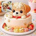 A fluffy caramel puppy lounges like royalty in a sherpa blanket throne, wearing a tiny red shirt and peeking out of a shopping cart with one paw casually draped over the edge — equal parts adorable and dramatic.