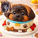 A giant teddy-bear puppy has claimed the entire frame — soulful eyes, a big wet nose and a coat so fluffy it could be a blanket. The dog stares like it knows you're late with snacks, while a tiny timestamp in the corner acts as the only witness.