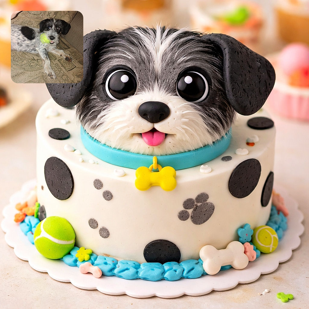 A playful dog lounges on a patterned couch with a bright yellow tennis ball caught mid-chew, eyes wide and alert, ready for the next game of fetch or a cozy nap.