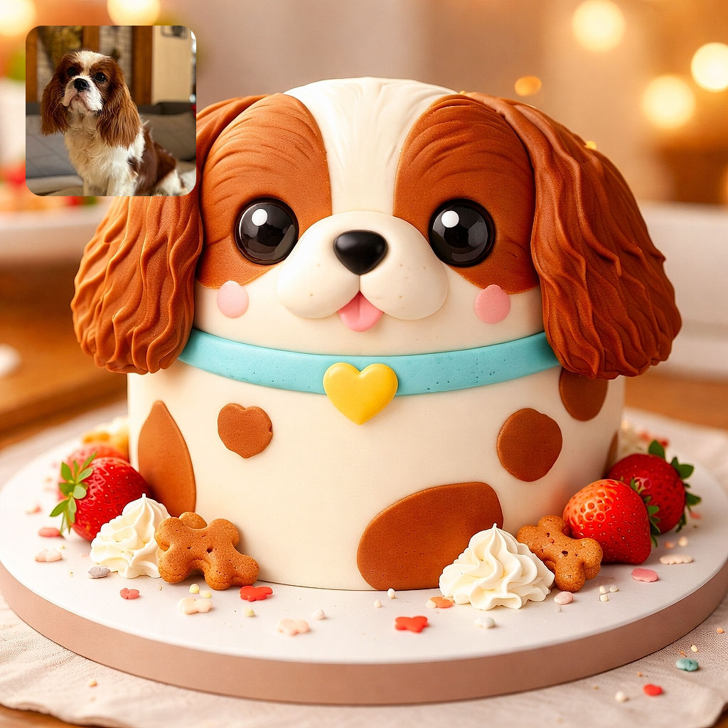 A dignified Cavalier spaniel stares off like it’s judging your snack choices — silky ears framing a soulful face, plush rug throne, and a soft bokeh background that screams ‘treat me, human.’