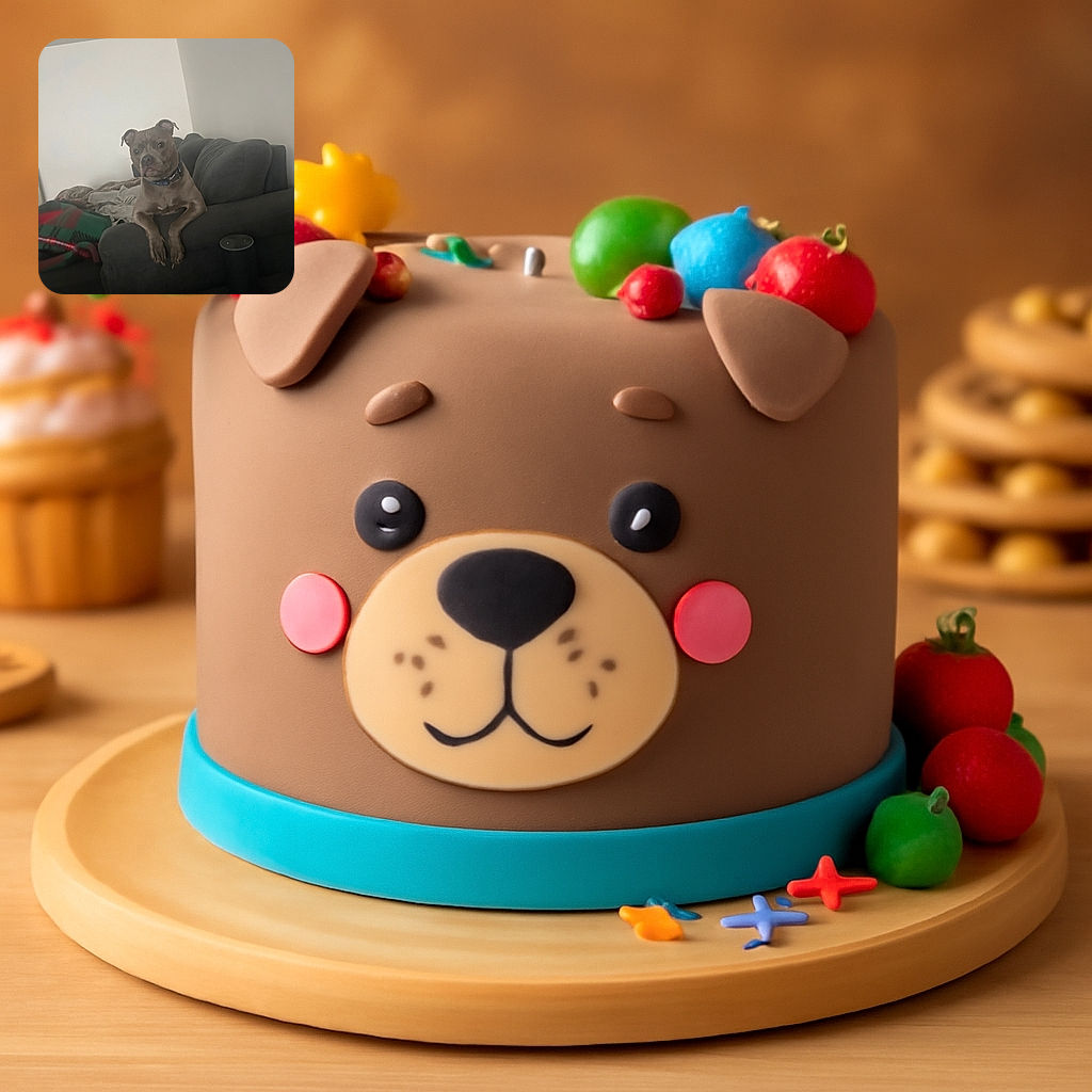 A curious dog with a blue collar leans over the armrest of a dark gray couch, looking attentively at something off-camera. The background shows a cozy living room with a colorful blanket and some clothes casually placed on the couch, illuminated by soft natural light from a nearby window.