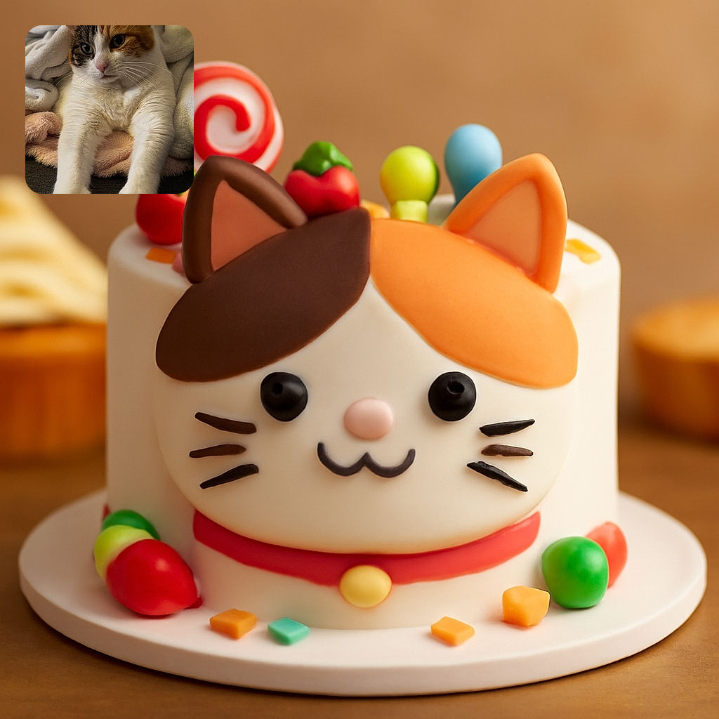 A cozy calico cat stretches out its paws while snuggled in soft blankets, looking thoughtfully into the distance with a calm and regal demeanor.