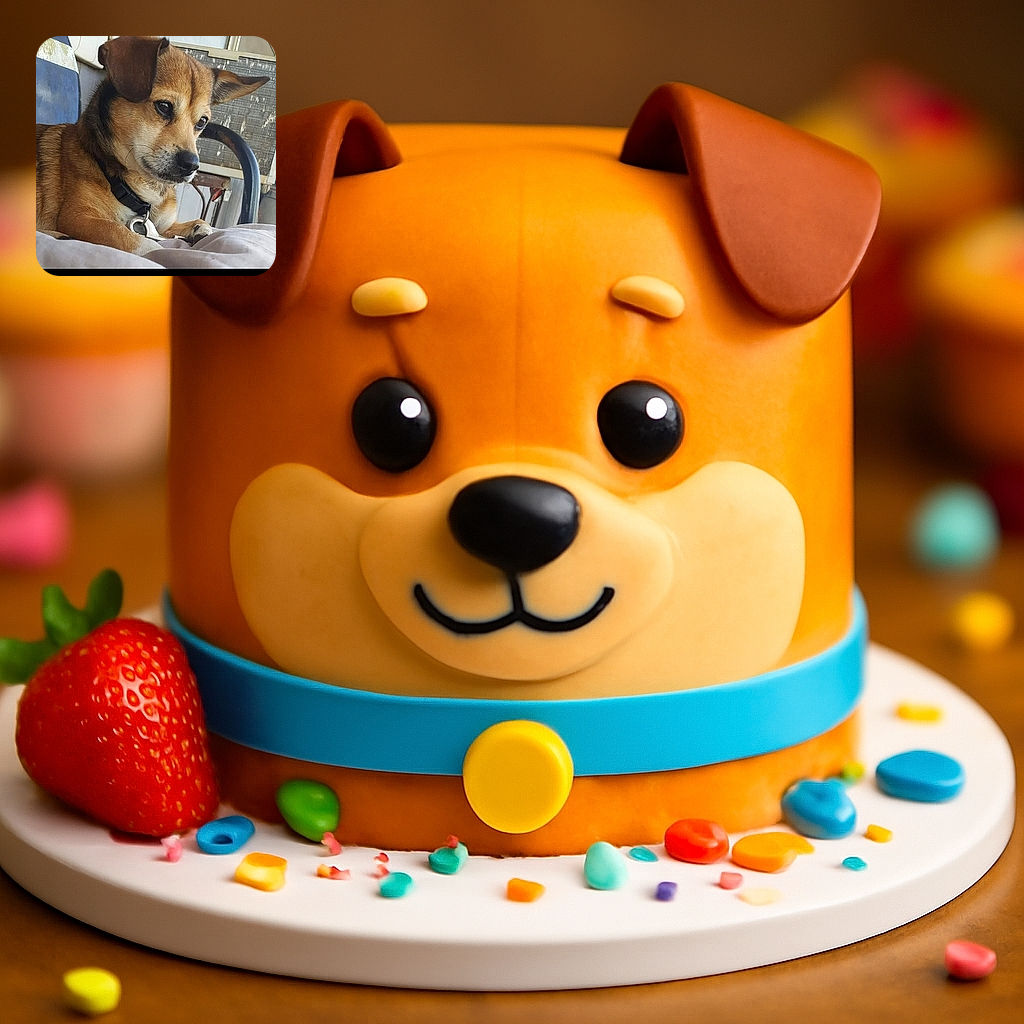 A thoughtful dog lounges comfortably on a soft surface, gazing off to the side with a calm and gentle expression. The background shows a chair and a textured wall, giving a cozy, everyday vibe.