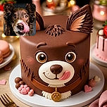 A wonderfully goofy, close-up dog portrait catches a brown, floppy-eared superstar mid-lick, its enormous pink tongue curling across its nose like it just discovered the world’s tastiest secret. Dramatic lighting and bright eyes make this furry comedian look ready for a snack commercial.