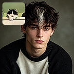 A fluffy black-and-white cat perches on top of a washing machine, staring into the camera like it has just been promoted to laundry supervisor. Its paws dangle over the edge while the machine display glows dramatically beneath it.