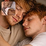 Two adorable cats snuggled up close, noses touching gently in a tender moment of feline affection, with their soft fur and whiskers creating a cozy and heartwarming scene.