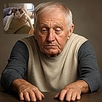 A content cat is sprawled out lazily over the back of a couch, looking like it has claimed the comfiest spot in the house with its paws stretched out like it's ready for a catnap marathon.