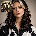 A sepia-toned close-up of a soulful dog whose nose steals the show — it’s part portrait, part sniffing-giant, with the background melted into creamy bokeh like a dramatic nature documentary about snack time.