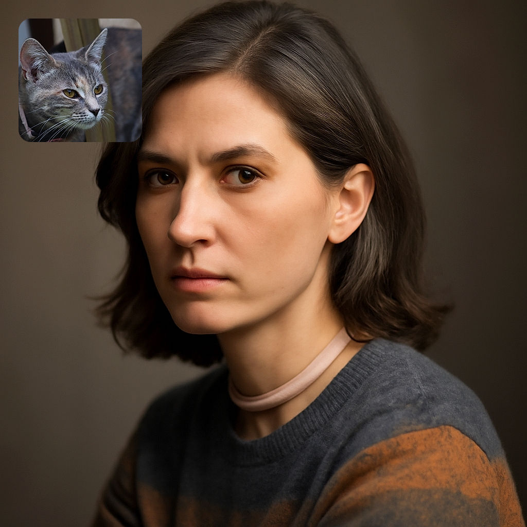 A close-up of a curious cat peeking through wooden slats, its golden eyes focused and whiskers twitching in anticipation, with a soft blurred background highlighting its fur texture.