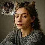 A cozy tabby cat nestled in a fluffy, shaggy blanket, eyes half-closed in sleepy contentment, perfectly blending into the soft textures around it.
