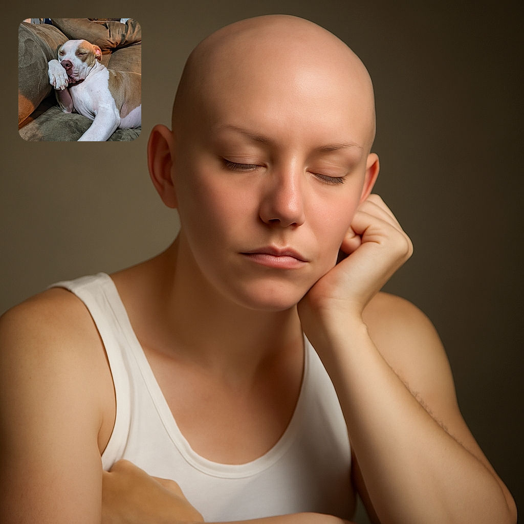 A sleepy dog is lounging on a cozy brown couch, resting its head on its paw as if deep in a peaceful nap, with a relaxed and content expression.