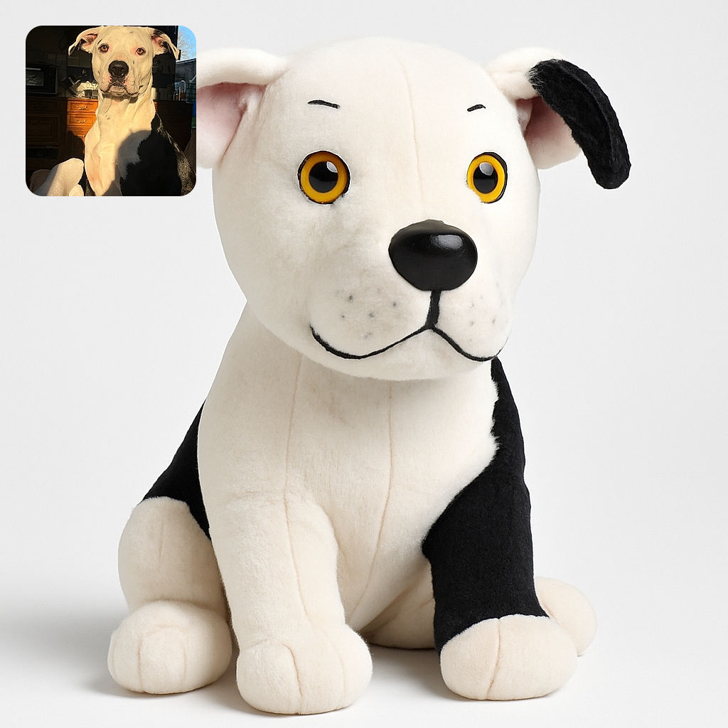 A striking black and white dog sits majestically basking in warm sunlight indoors, with a cozy kitchen background and a pair of feet in white socks visible in the foreground, adding a relaxed homey vibe.