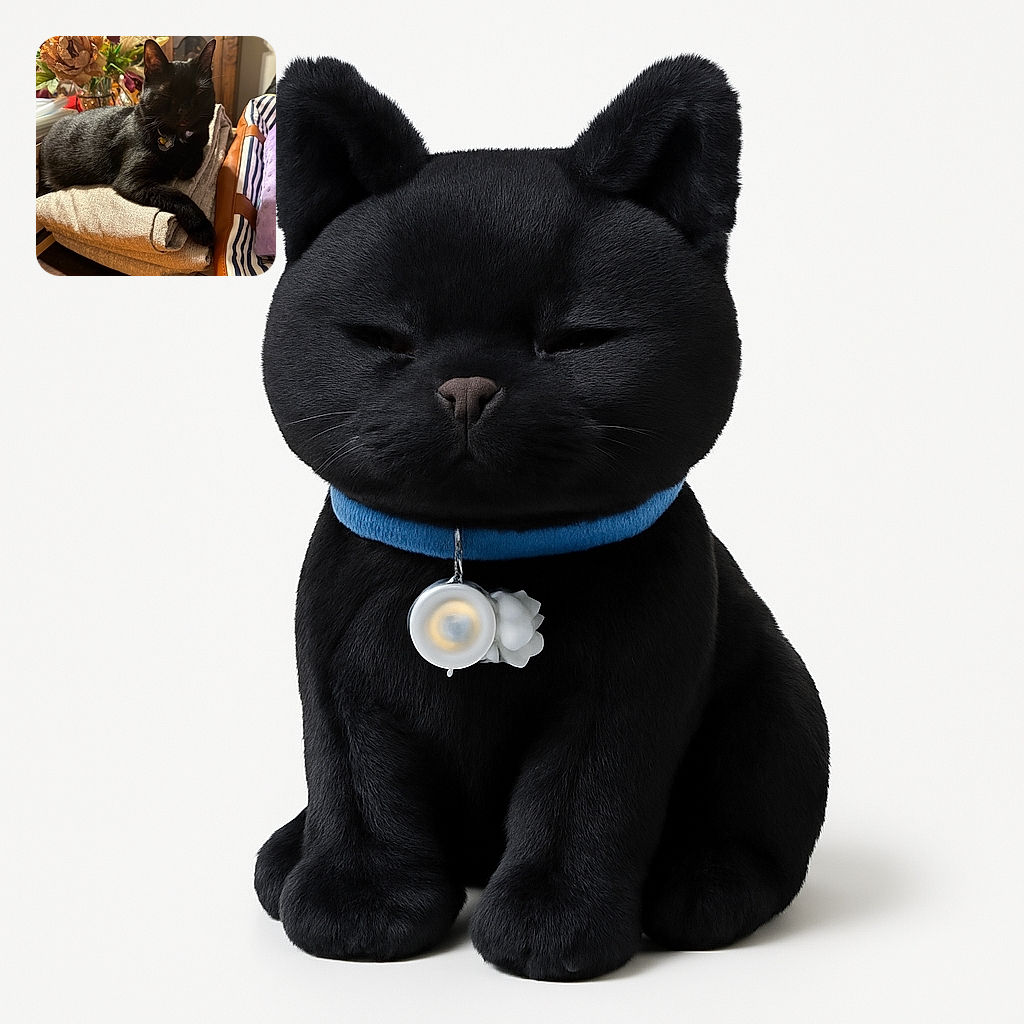 A sleek black cat lounges gracefully on a folded beige blanket, surrounded by a cozy indoor setting with a vase of dried flowers in the background and a striped bag to the side, radiating calm and comfort.