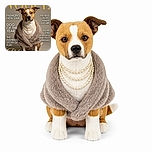 A dignified dog has landed the cover of an imaginary fashion magazine, posing in pearls and a luxurious fur coat like the world’s most serious canine couture icon. The dramatic cover lines promise paw-fect trends, while the dog looks mildly concerned about its styling budget.