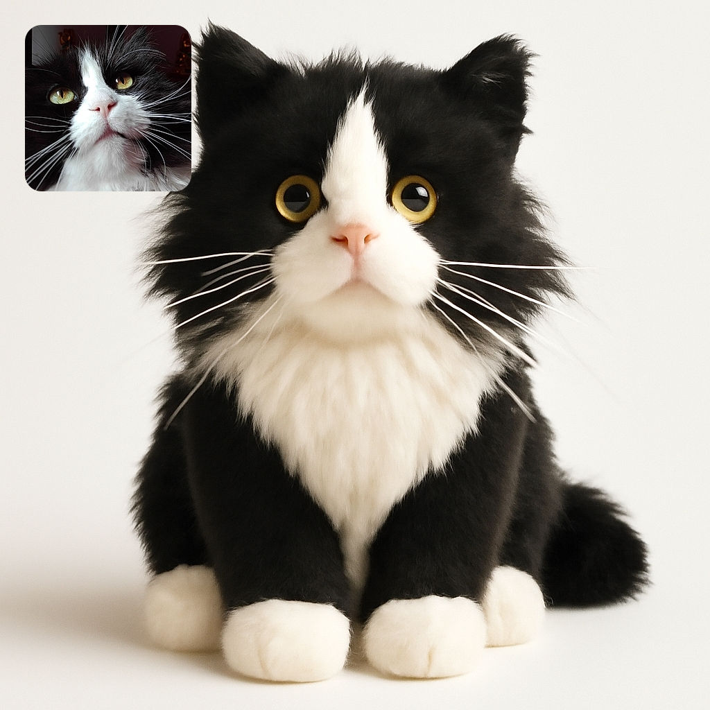 A close-up shot of a majestic black and white cat with striking yellow eyes and long, elegant whiskers, gazing thoughtfully into the distance with a soft-lit background adding depth and warmth.