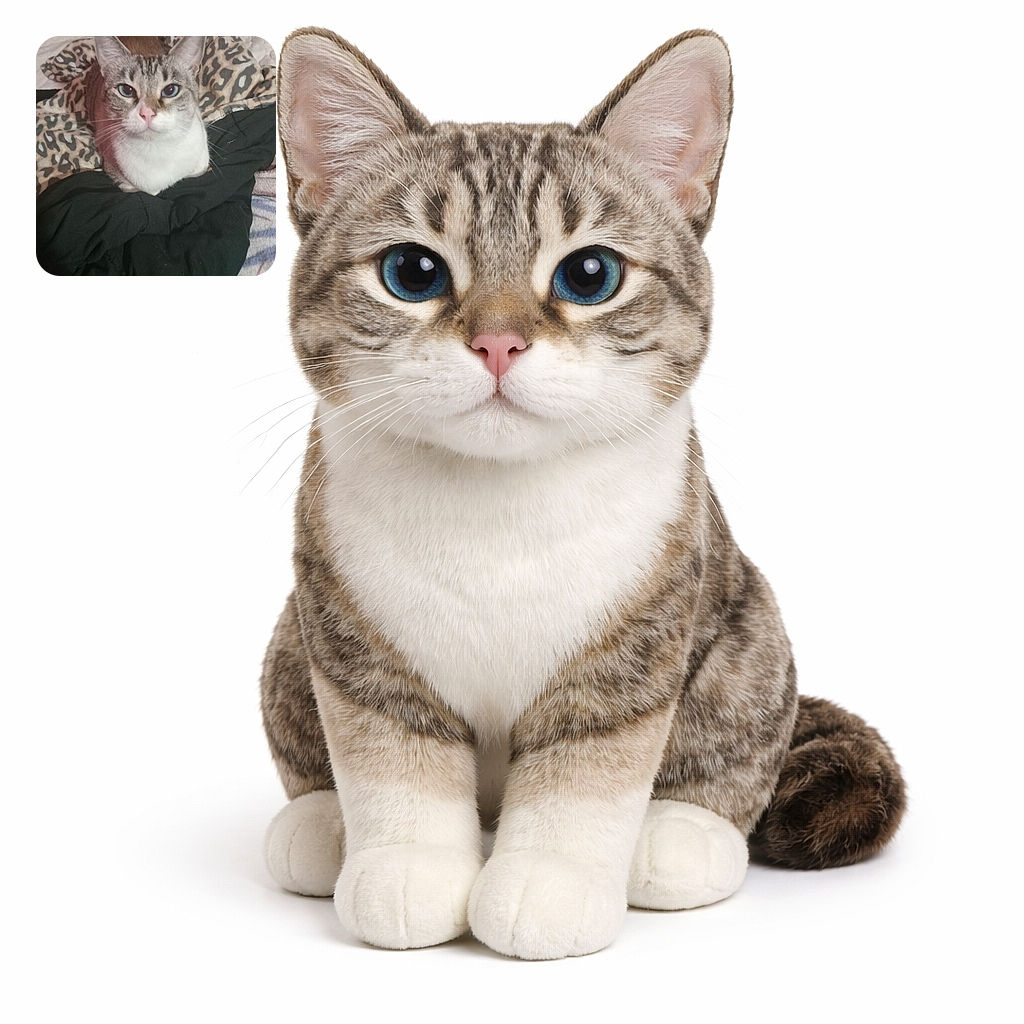 A wide-eyed cat perched on a messy pile of blankets, staring like it just heard the word 'treat' — leopard-print comforter, pink nose, and an expression that says 'this is my throne, human'.