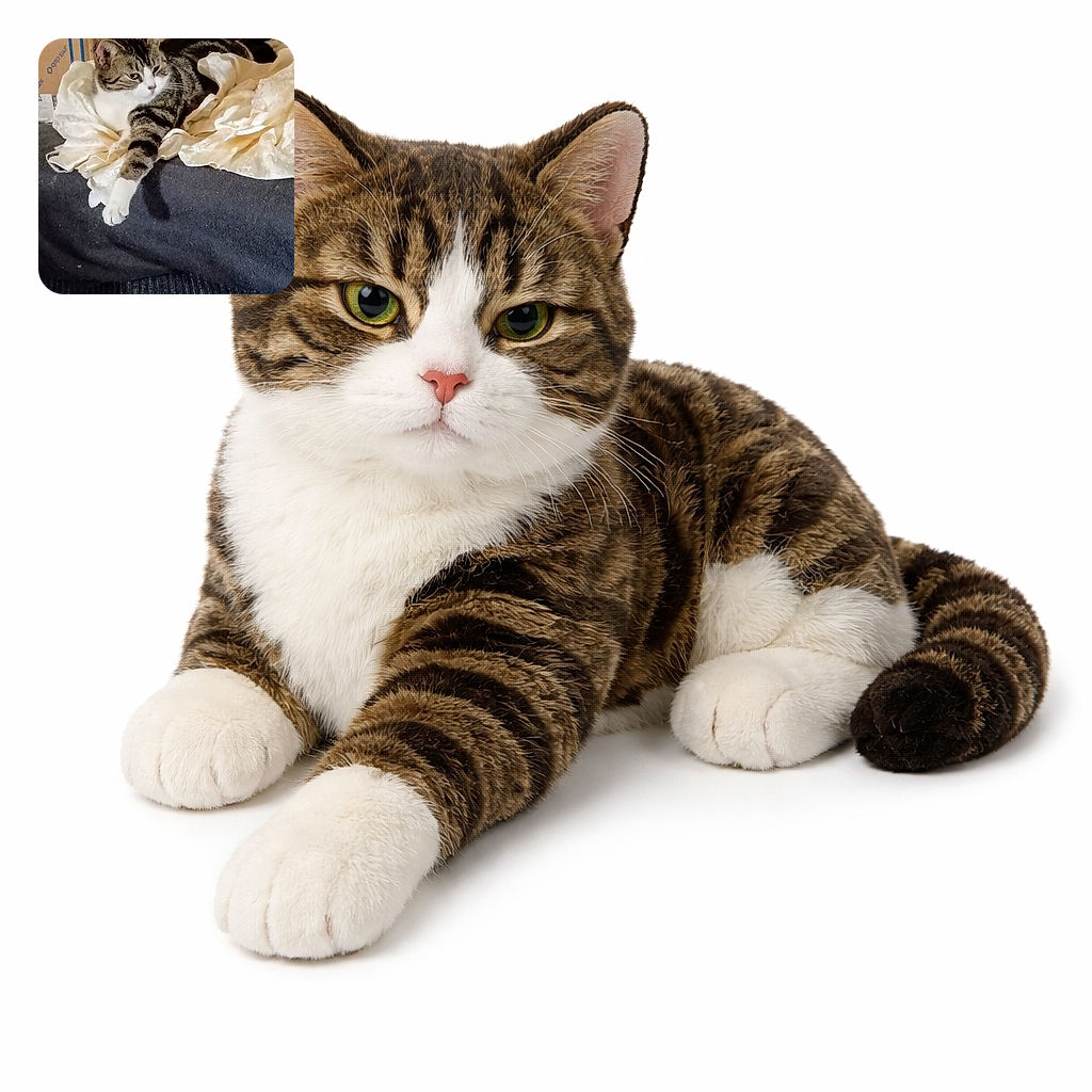 A chonky tabby has commandeered a silky blanket and the couch like a benevolent monarch, one paw dramatically extended while giving the world a sleepy, unimpressed stare. There's a cardboard kingdom and a book in the background, but clearly none of them matter — the cat has declared this throne occupied.