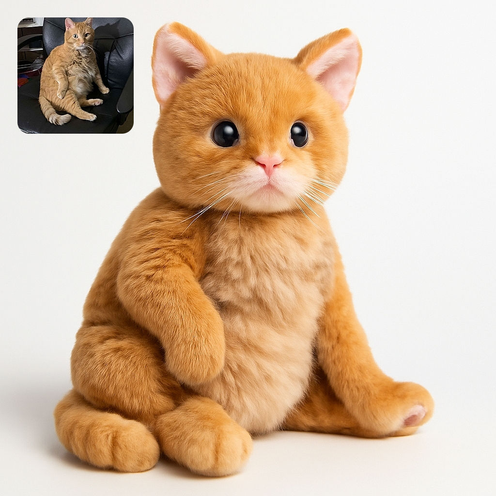 An orange tabby cat is sitting upright in a black office chair with a somewhat surprised or curious expression, looking like it just claimed the chair as its throne. The background shows some office or storage items, adding to the casual, candid vibe.