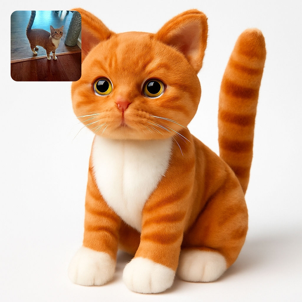 A curious orange tabby cat with white paws stands on a wooden floor, looking up with wide eyes, as if ready to claim its 'Commander Spot' throne just above its head in bright yellow text.